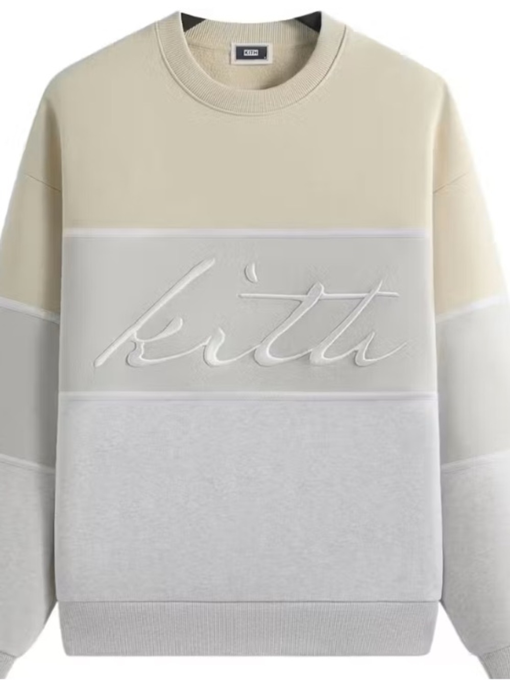 KITH - Nelson Panelled Crewneck - Veil